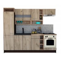 Bucatarie COSSY NEW 250 A2 Wenge / Decor K002